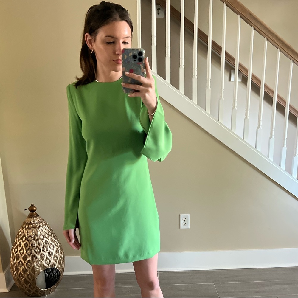 MANGO green dress